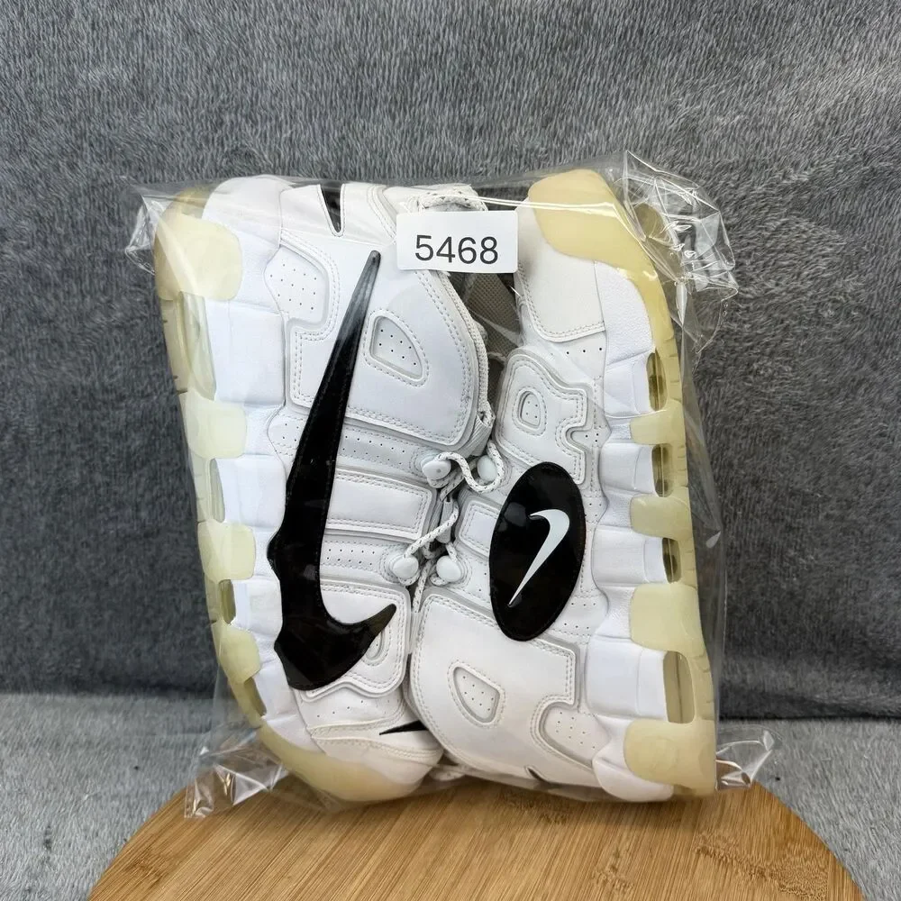 Nike Air More Uptempo 96 Shoes Mens Size 11 White Black Basketball DQ5014-100